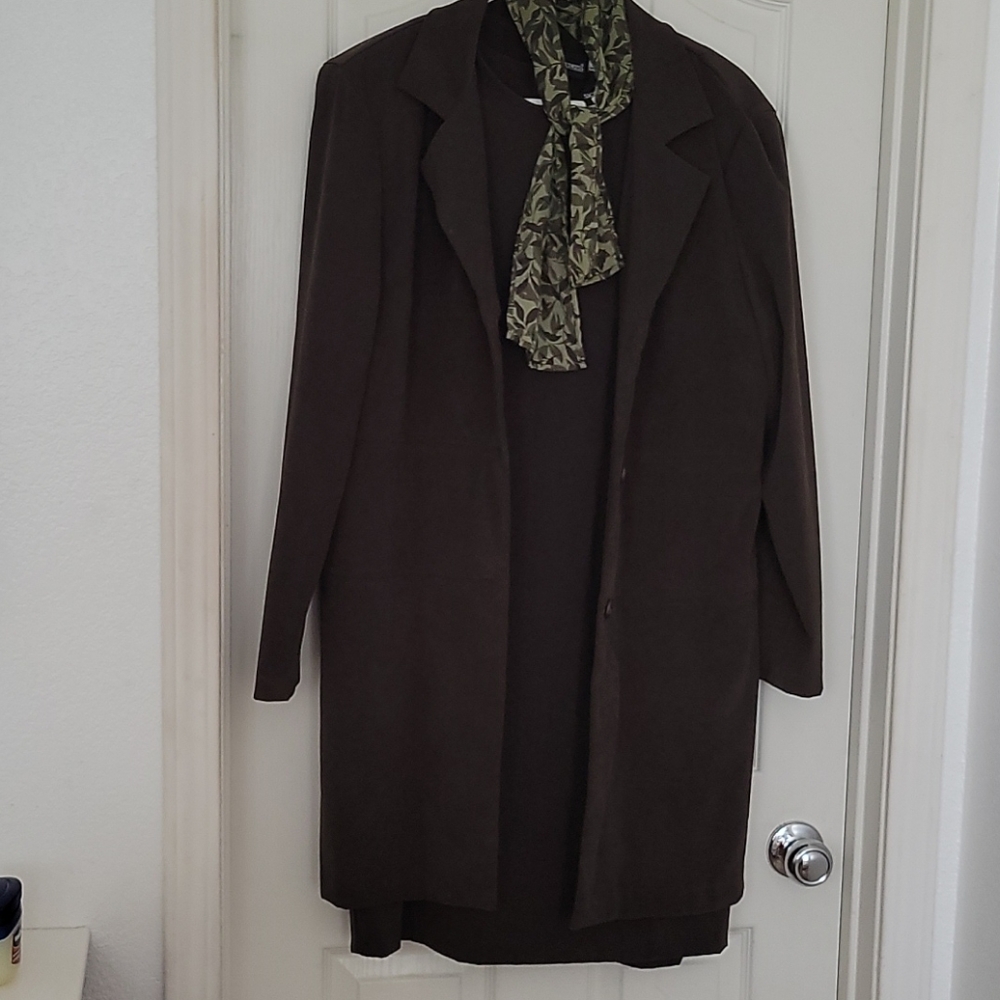 Womans 3pc Dress/Blazer/Scarf
